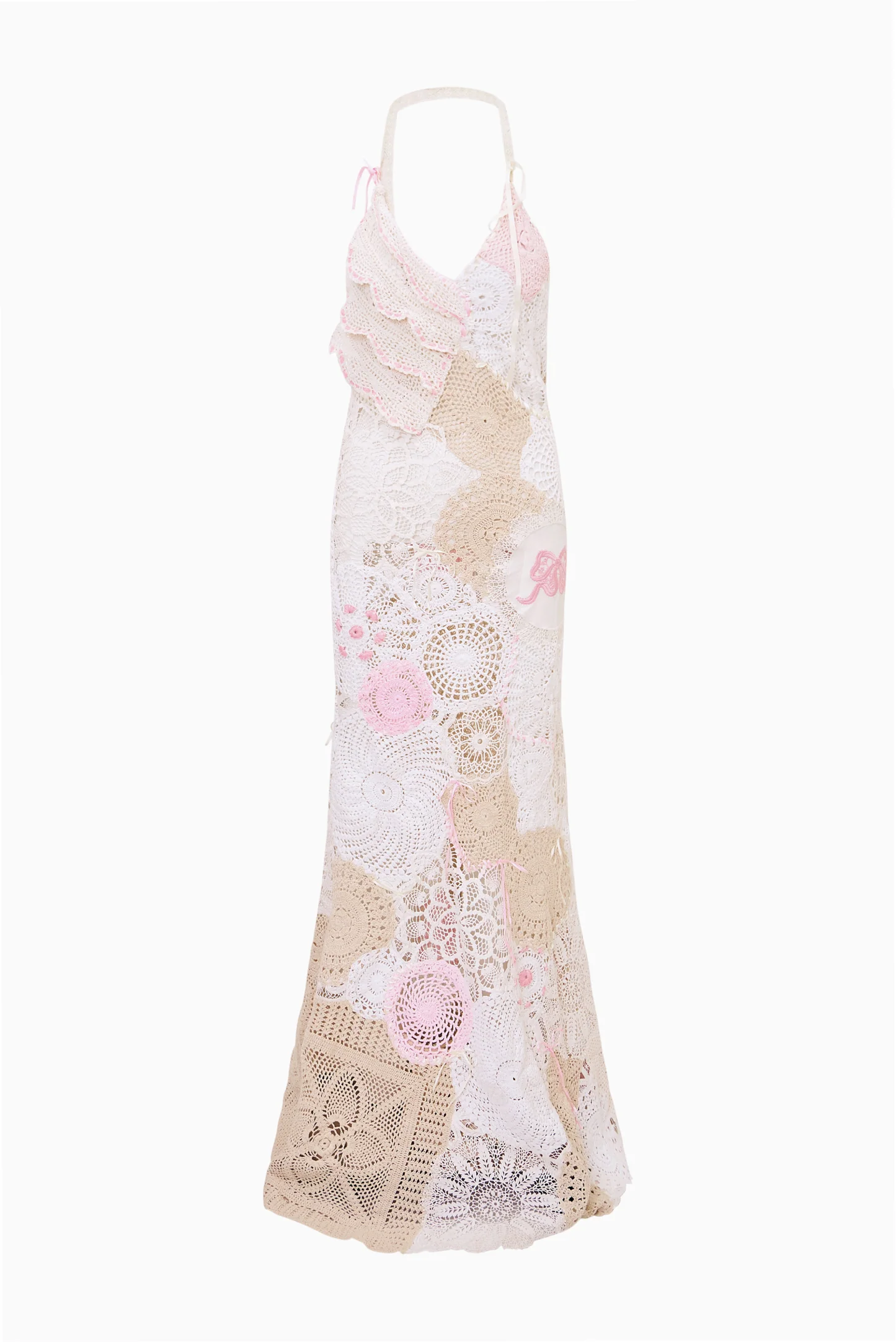 Adalita Patchwork Crochet Maxi Dress - Image 8