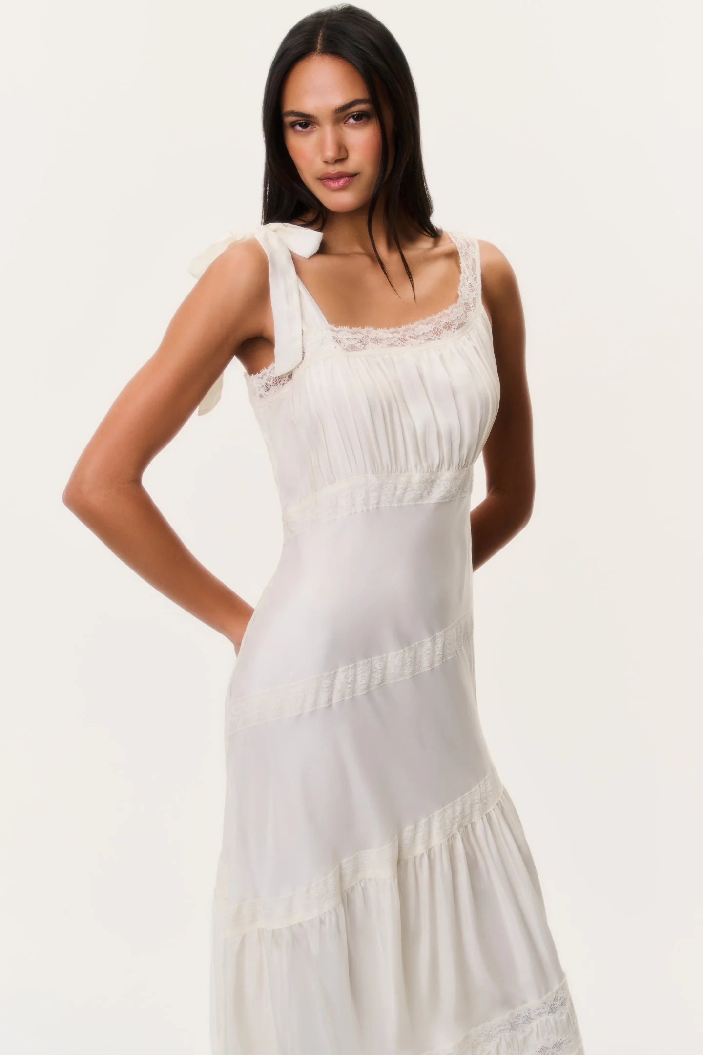 Andresy Silk Asymmetrical Maxi Dress - Image 2