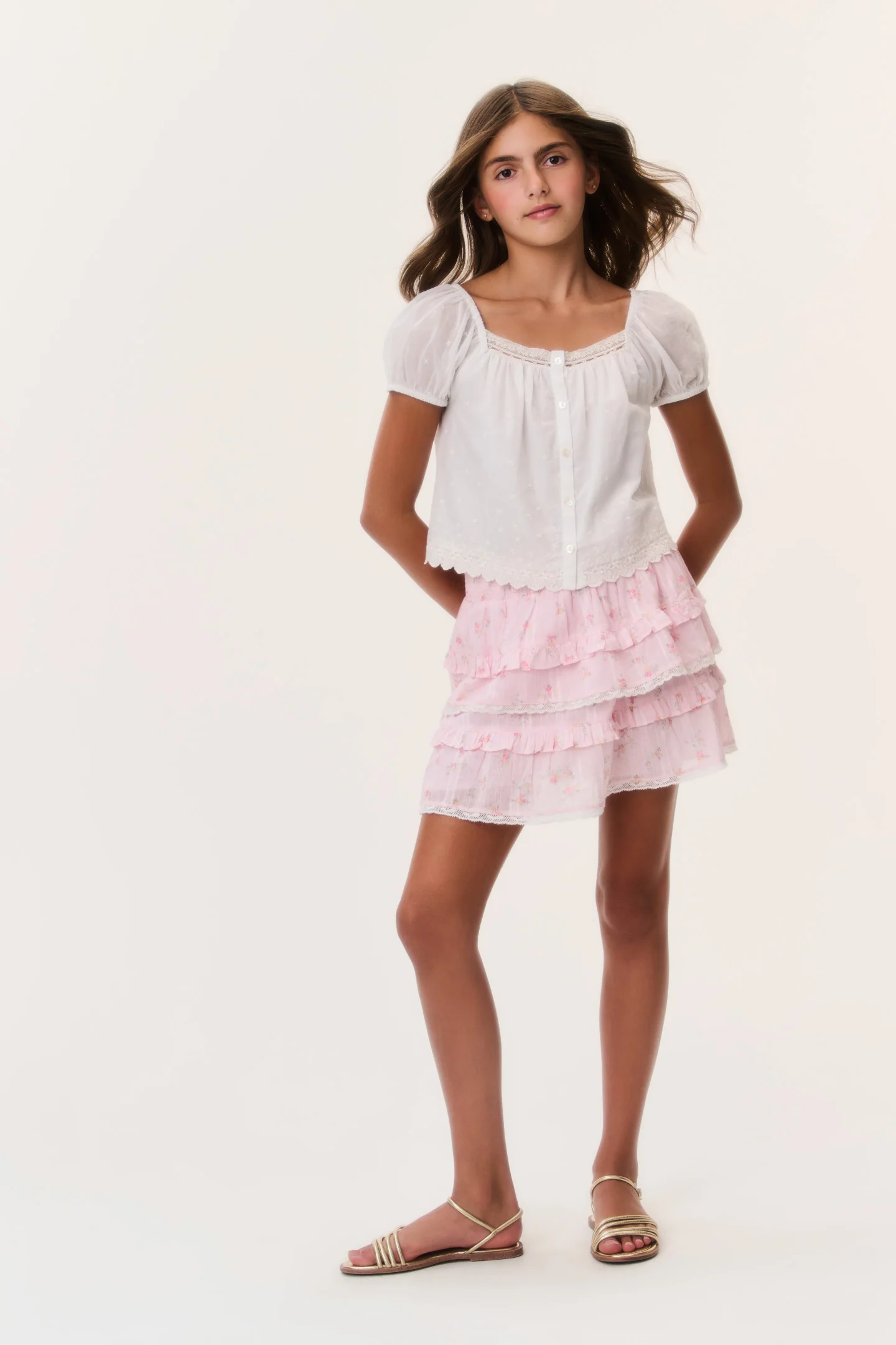 Tween Ditsy Floral Billie Skirt - Image 9