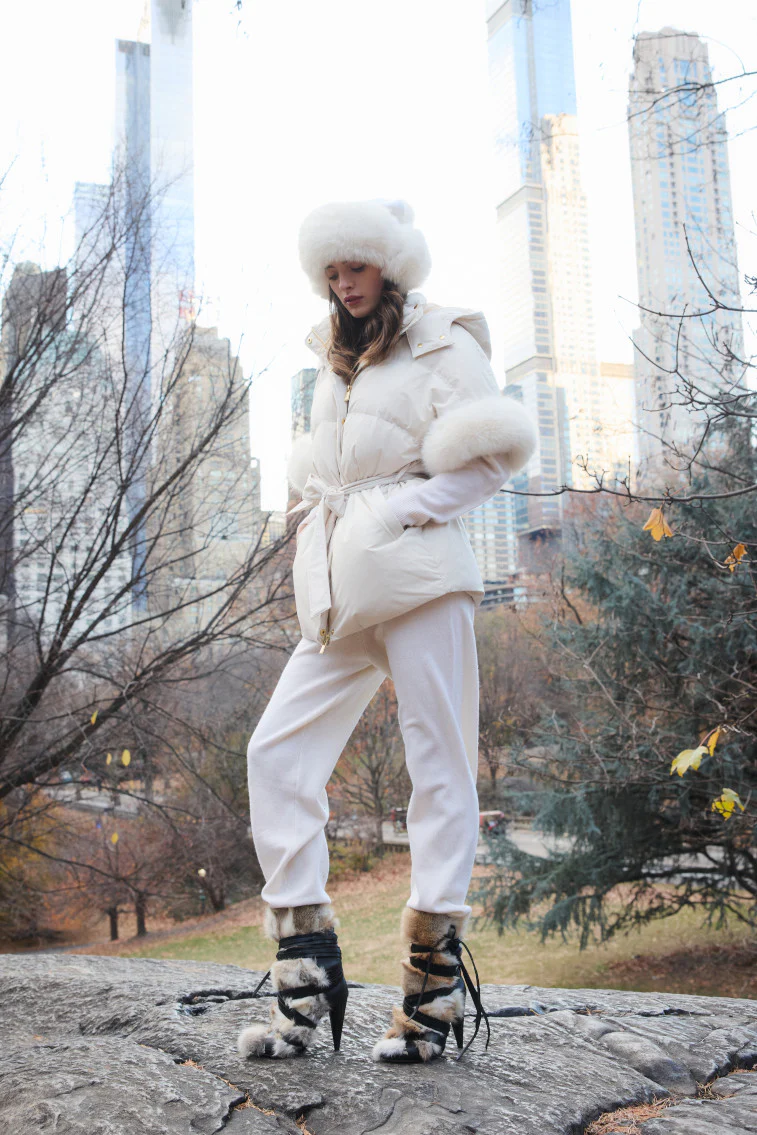 LoveShackFancy x MAX&MOI Bolo Wool-Cashmere Joggers - Image 9