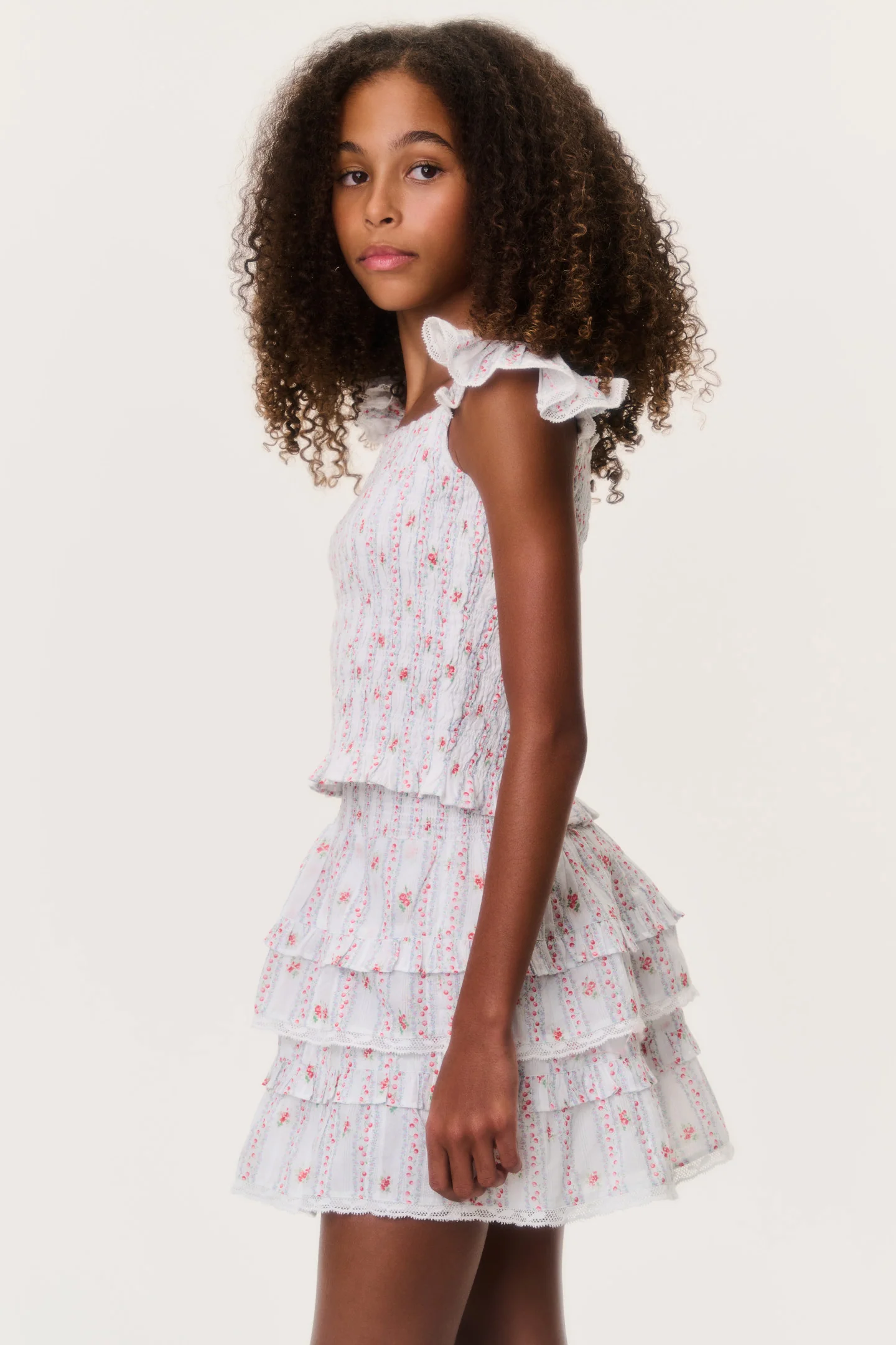 Tween Cherry Stripe Caspia Top - Image 3