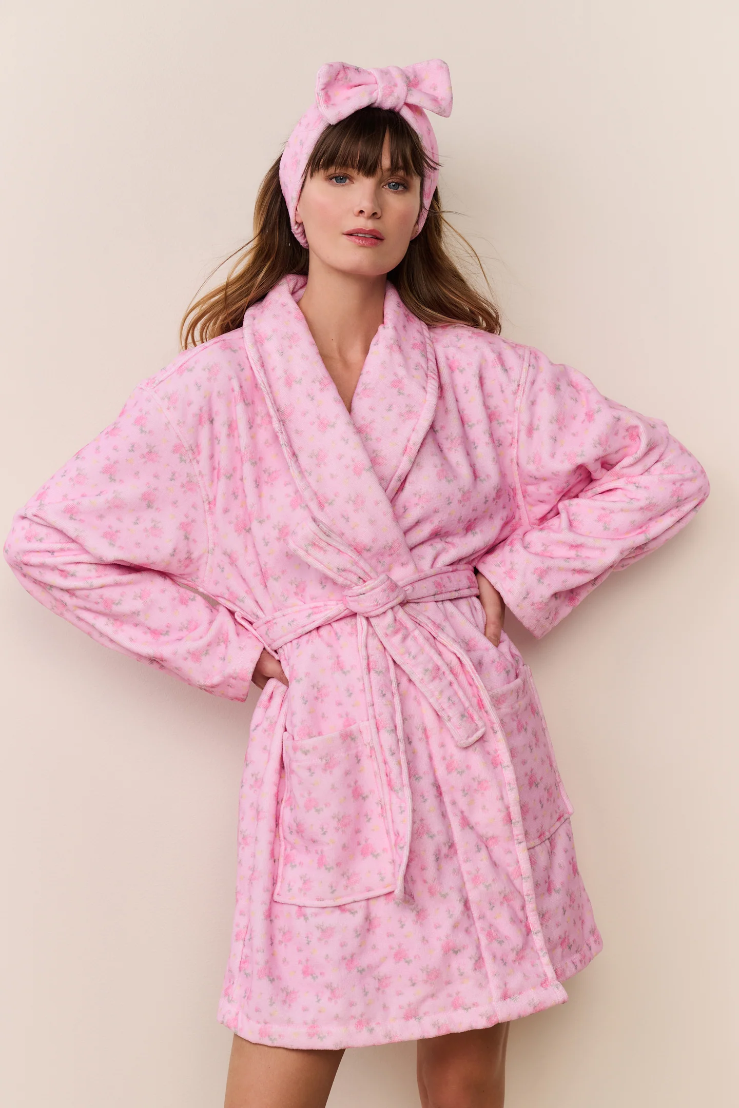 Indie Cotton Bath Robe - IBIZA SUNSET - Image 3