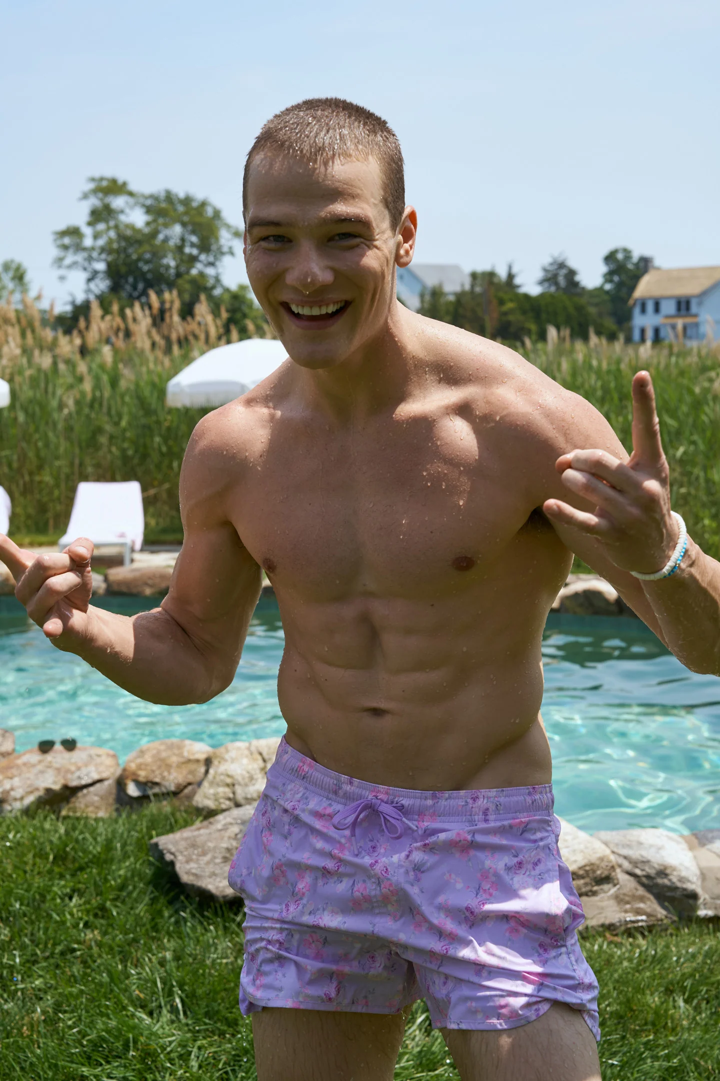 Men's Kai Swim Shorts - HIBISCUS - Image 3