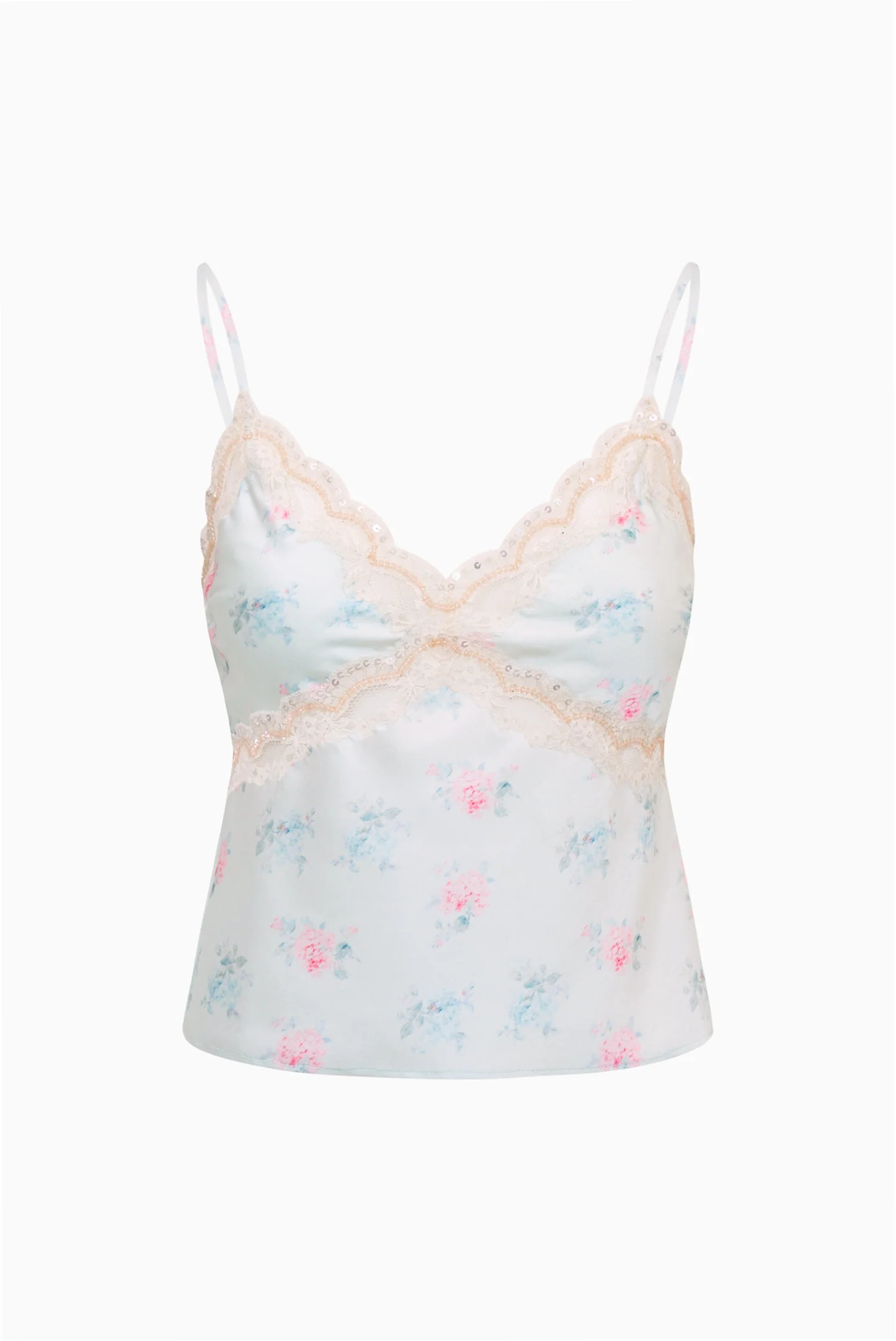 Lamora Floral Satin Top - Image 4