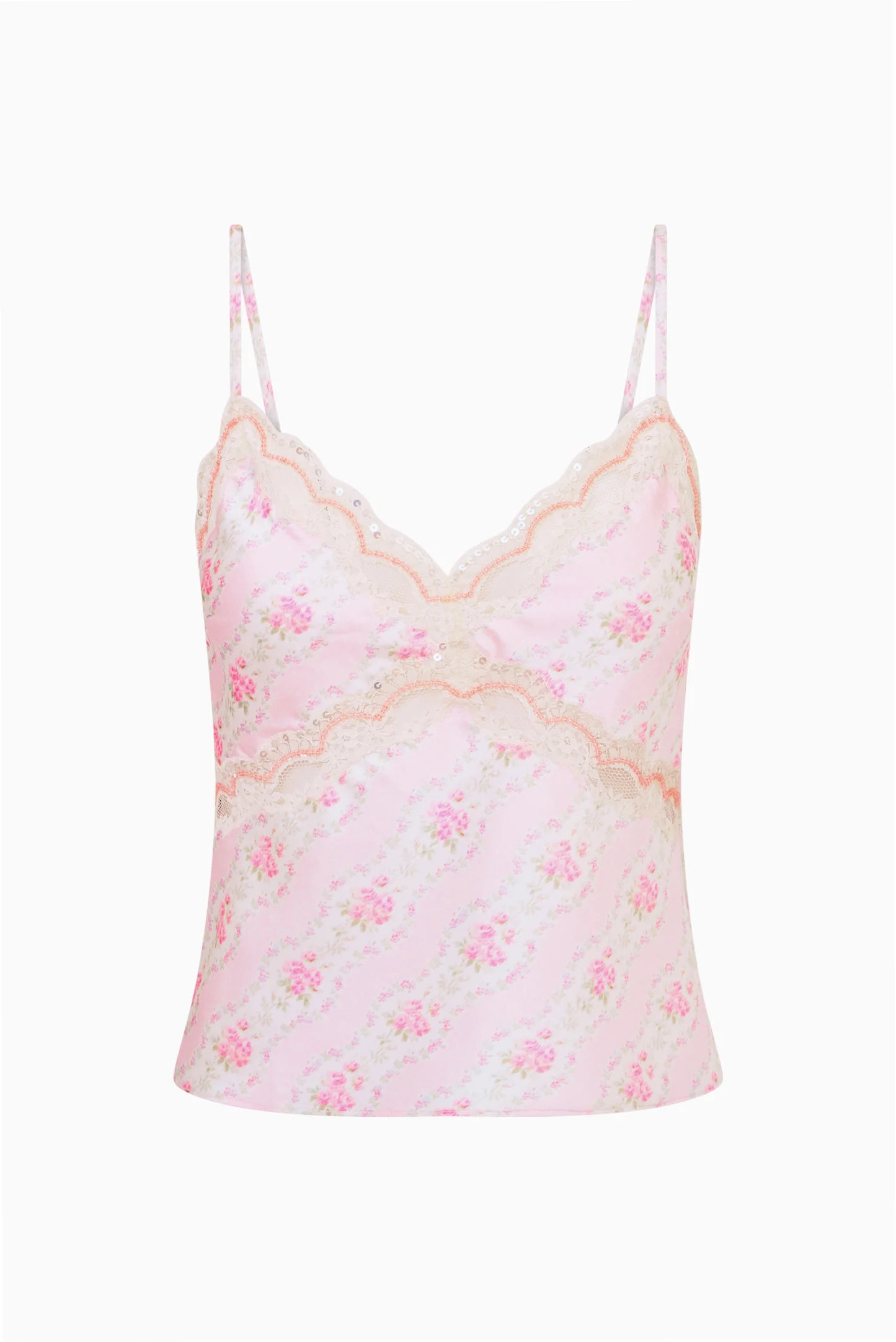 Lamora Floral Satin Top - Image 9