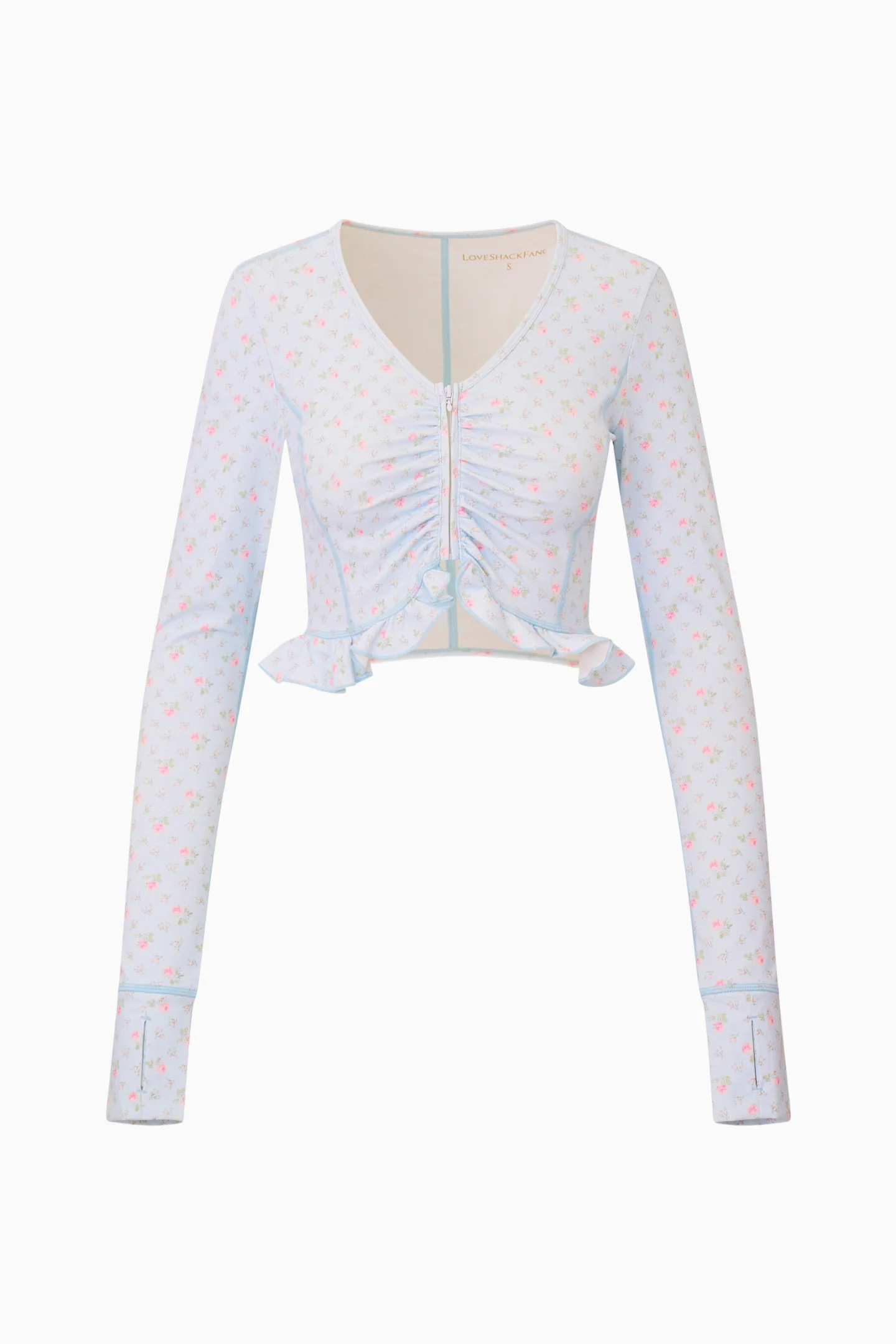 Medway Printed Zip-Up Active Top - Image 5