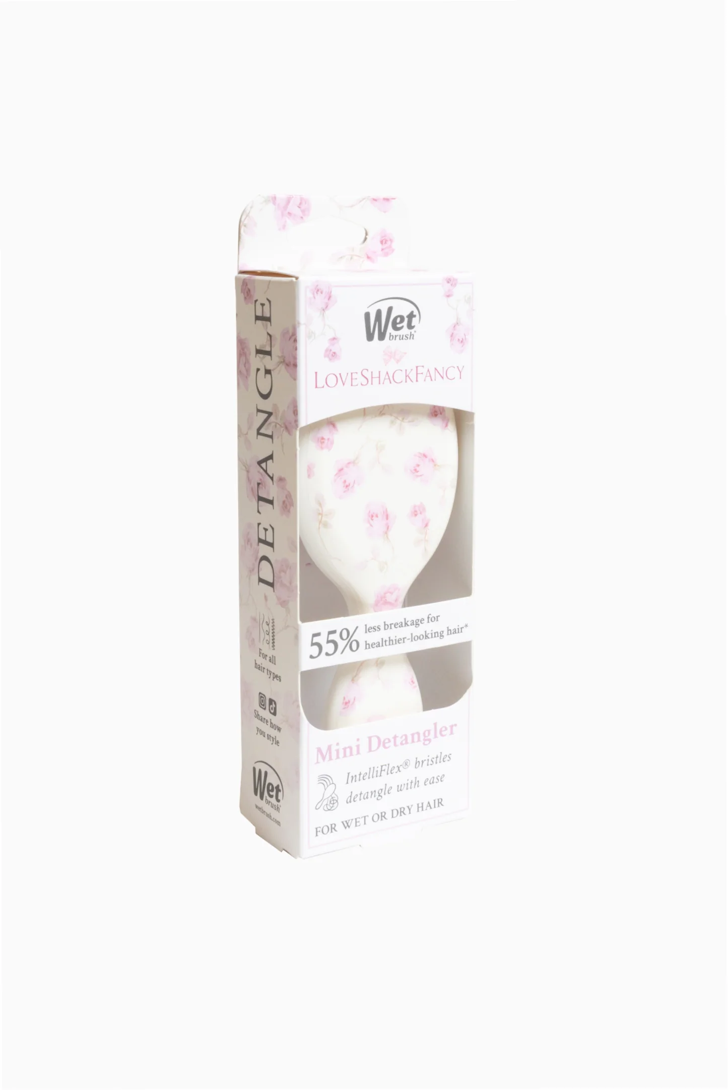 Wet Brush x Love Shack Fancy Mini Detangler - Ribbon Rosa - Image 4