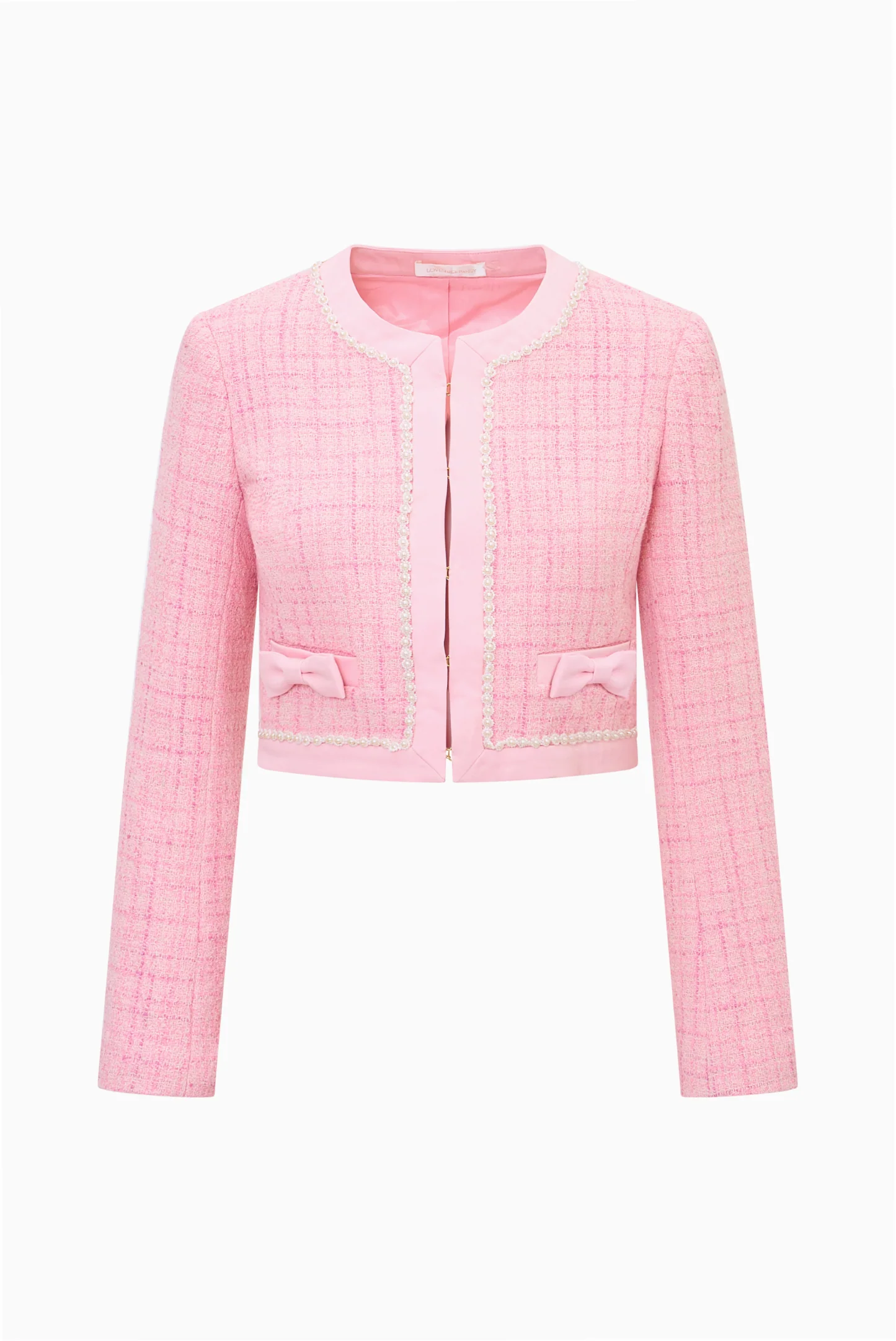 Ralphette Pearl-Embellished Tweed Jacket - Image 5