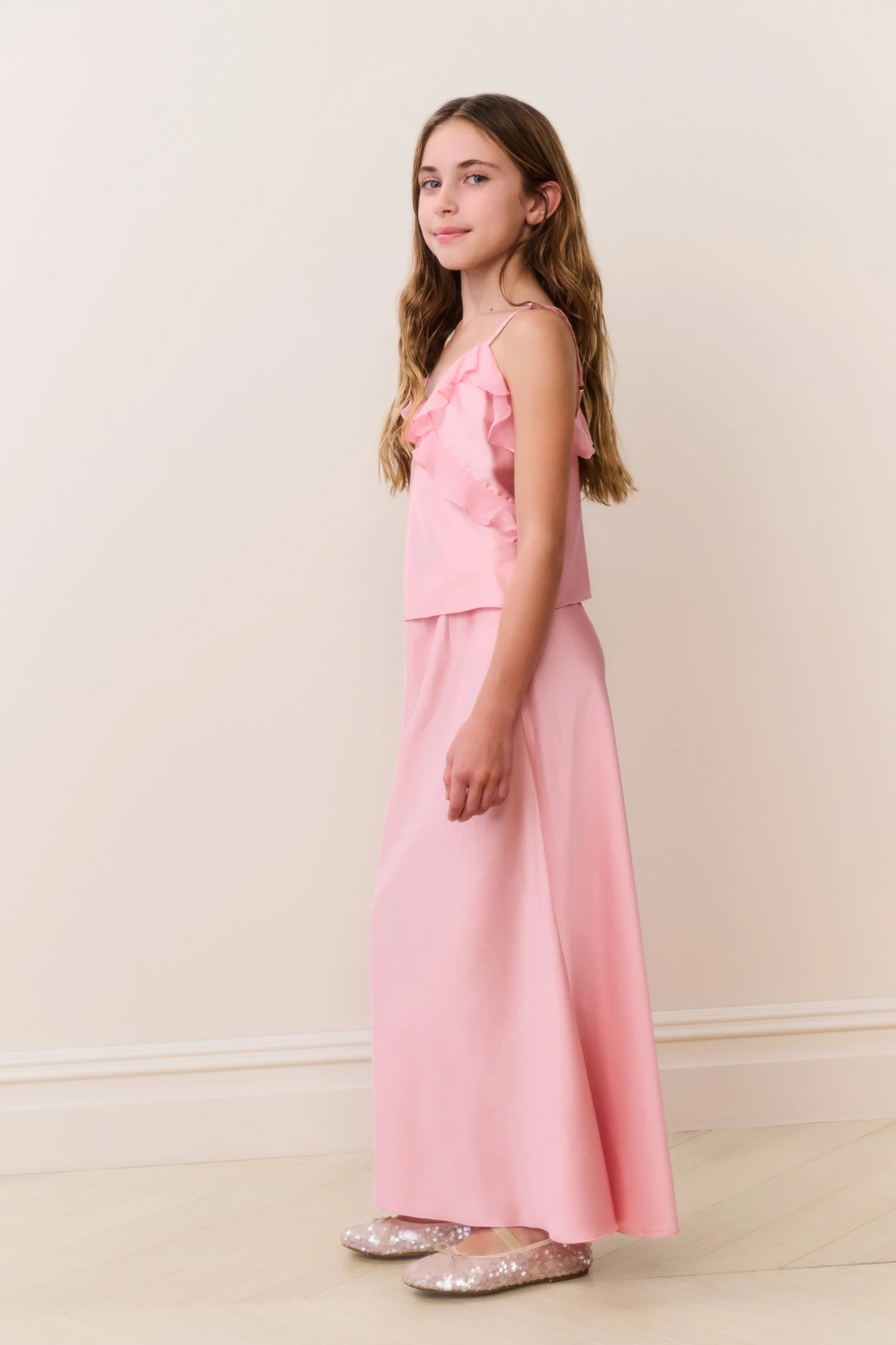 Tween Thyme Charmeuse Maxi Skirt - Image 2
