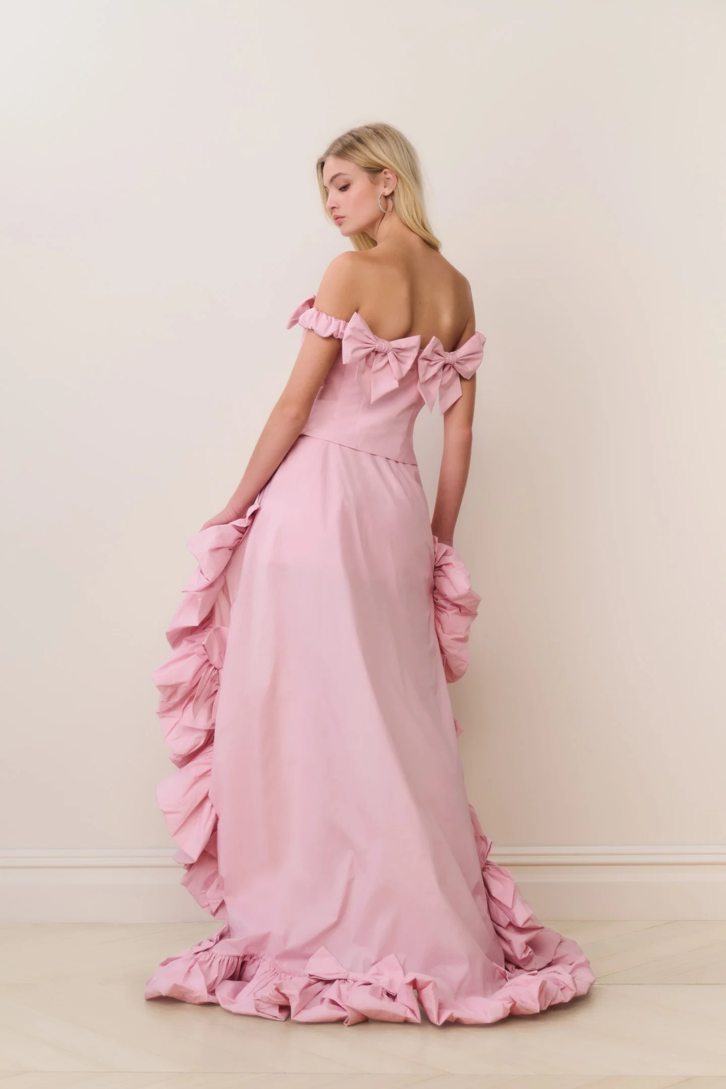 Winston Silk Taffeta Bow Top - Image 5
