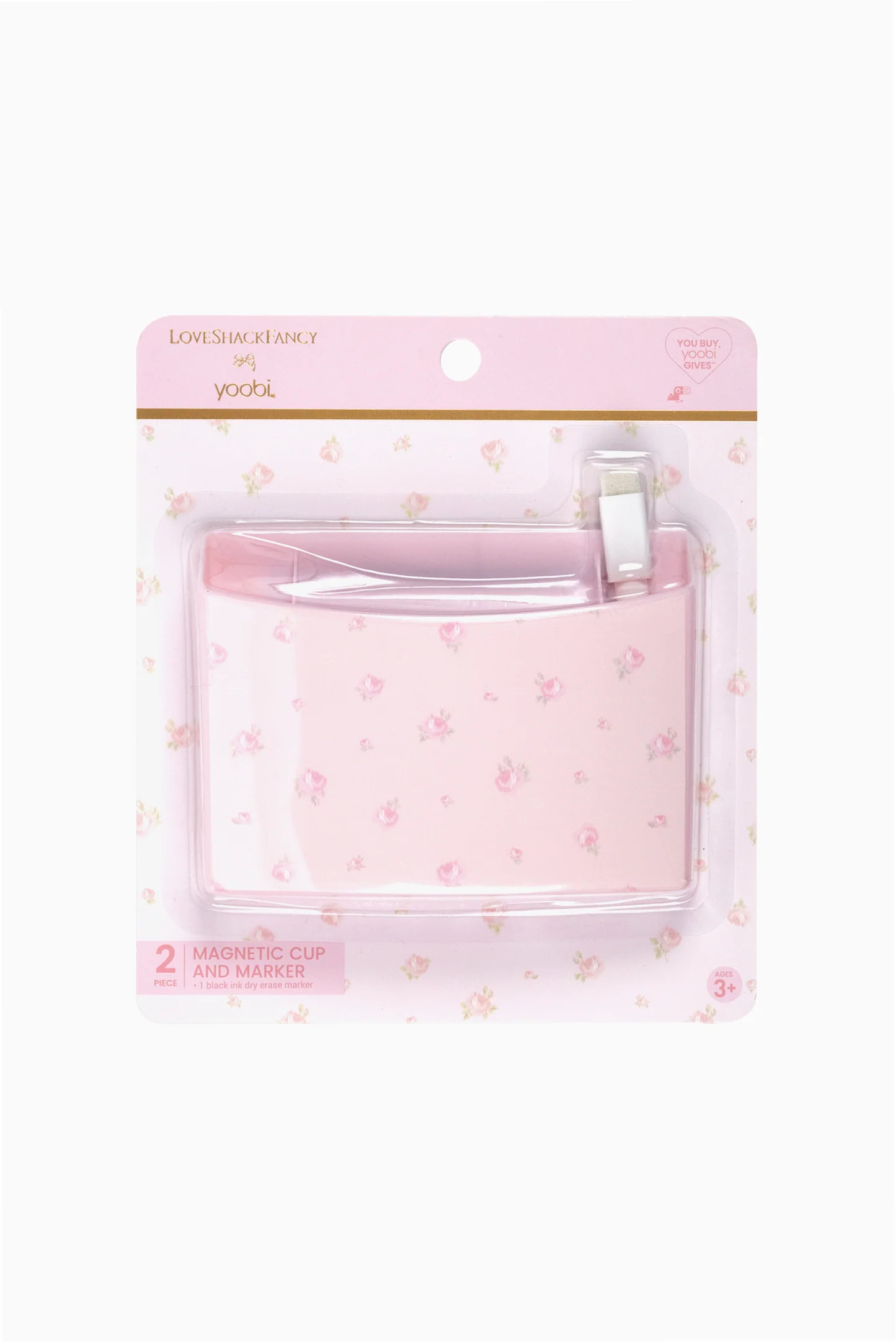 LoveShackFancy │ Yoobi Blooming Heirloom Ditsy Magnetic Cup with 2 piece Dry Erase Marker - Image 3