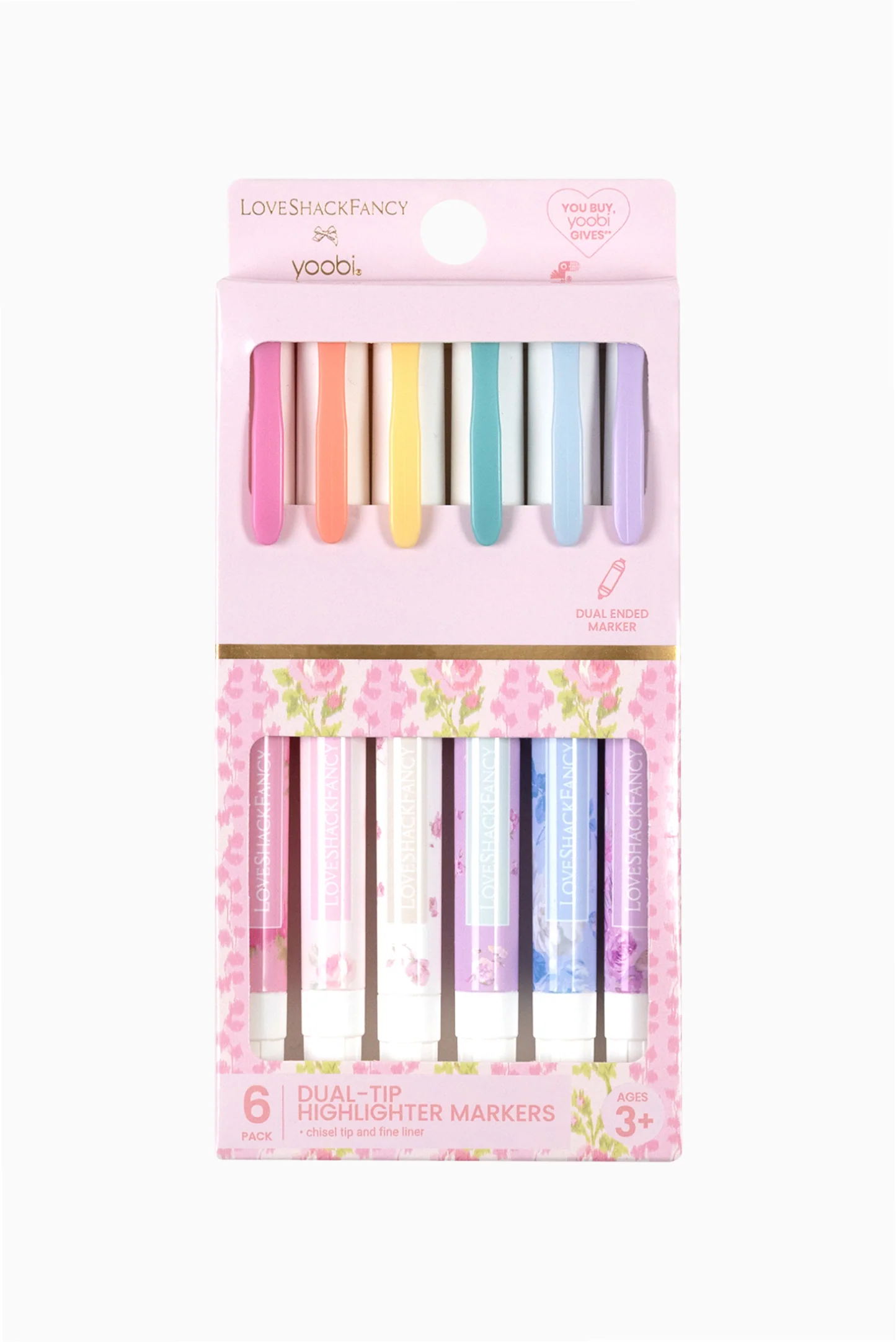 LoveShackFancy │ Yoobi Blooming Heirloom 6 Pack Double Ended Markers